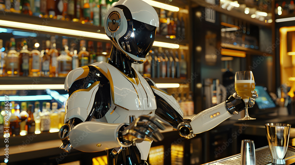 The robot, the android, is ready to perform work functions. AI Generated The robot, the android, is ready to perform work functions. AI Generated