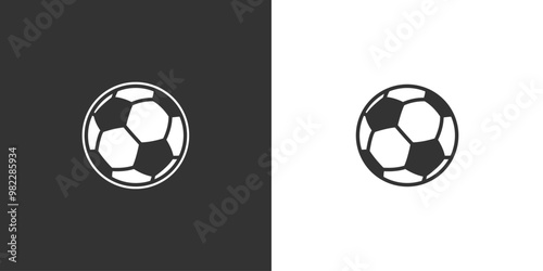 Football icon. Soccer game ball. Goal isolated vector