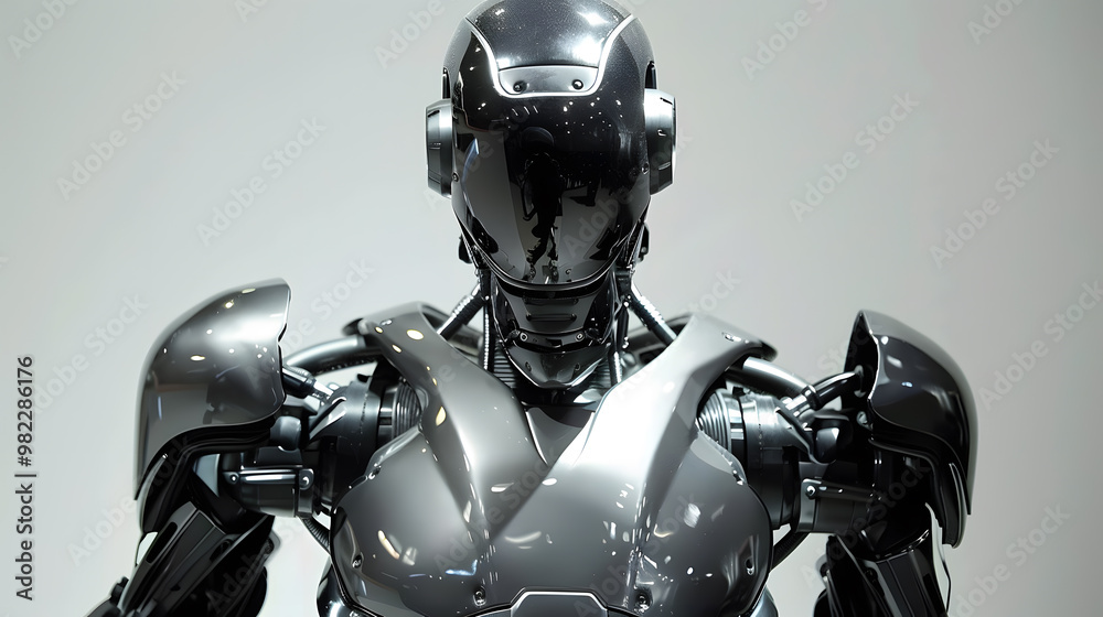 The robot, the android, is ready to perform work functions. AI Generated The robot, the android, is ready to perform work functions. AI Generated