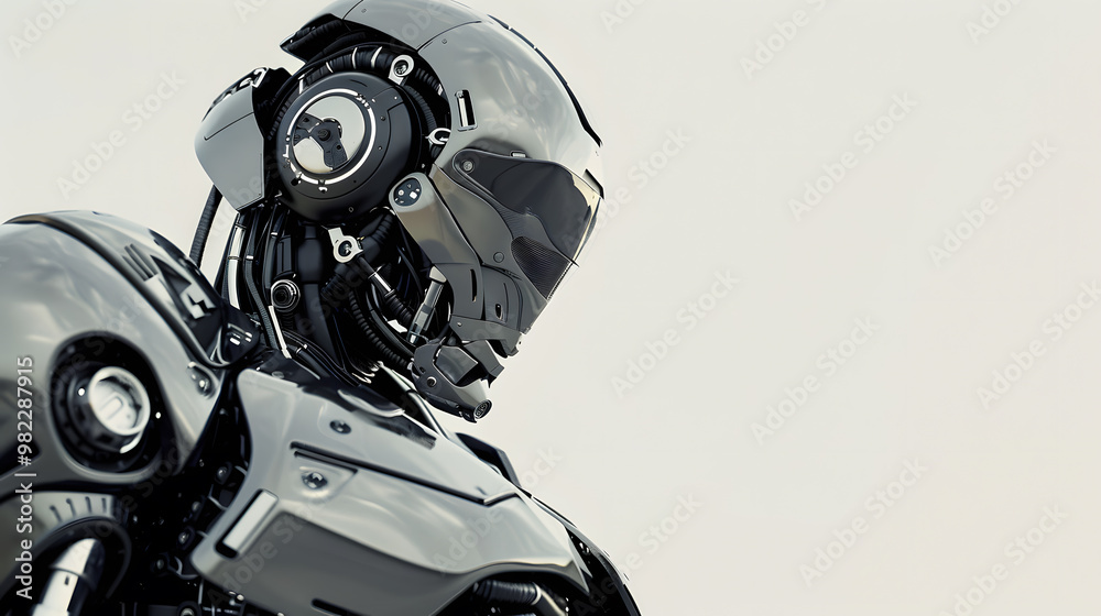 The robot, the android, is ready to perform work functions. AI Generated The robot, the android, is ready to perform work functions. AI Generated