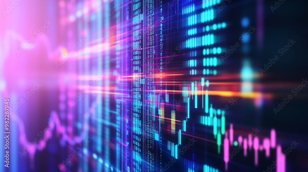 A dynamic digital graph illustrating real-time financial data trends and analytics. The futuristic chart highlights the power of business intelligence in tracking market performanc A dynamic digital graph illustrating real-time financial data trends and analytics. The futuristic chart highlights the power of business intelligence in tracking market performanc
