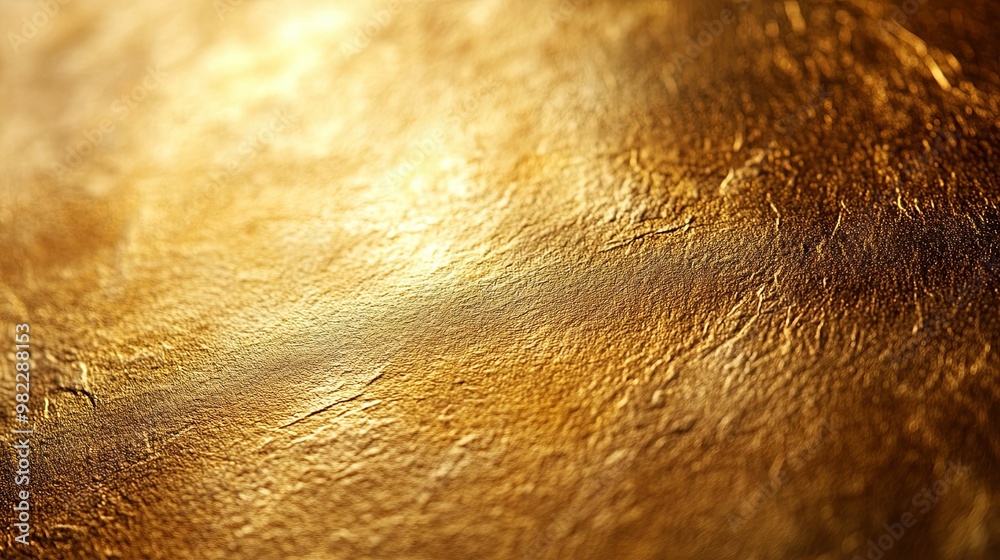 Close-up of a Golden Textured Surface with Subtle Light Reflection Close-up of a Golden Textured Surface with Subtle Light Reflection