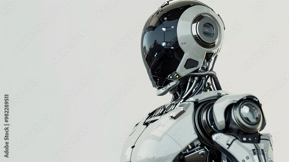The robot, the android, is ready to perform work functions. AI Generated The robot, the android, is ready to perform work functions. AI Generated