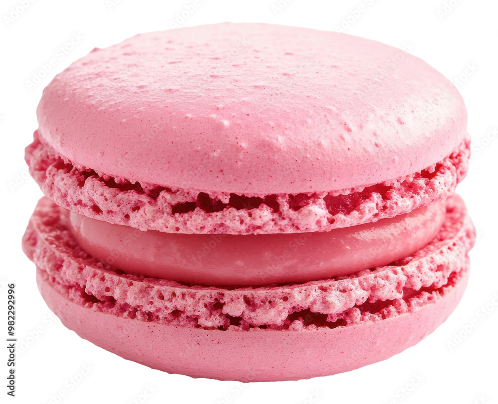 PNG Pink macaroon with creamy filling PNG Pink macaroon with creamy filling