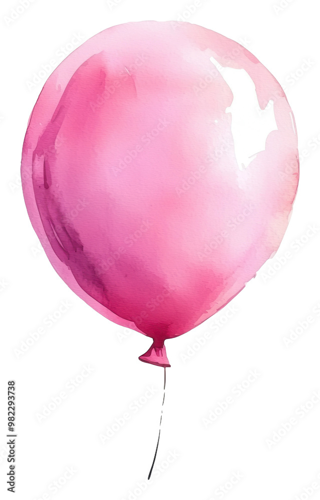 PNG Pink balloon drifting with a string