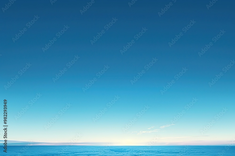 Obraz premium Plain Sky blue wallpaper. Premium color. Vector illustration