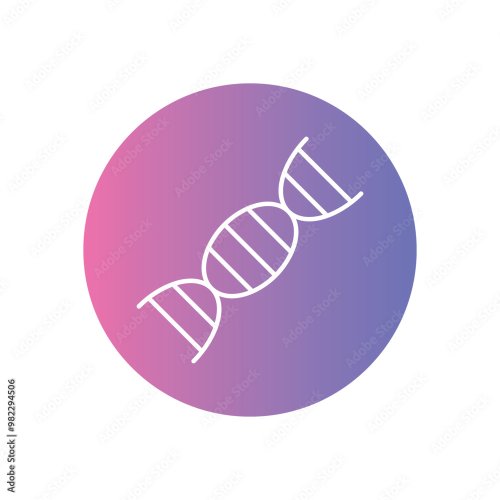 DNA Strand vector icon stock illustration DNA Strand vector icon stock illustration