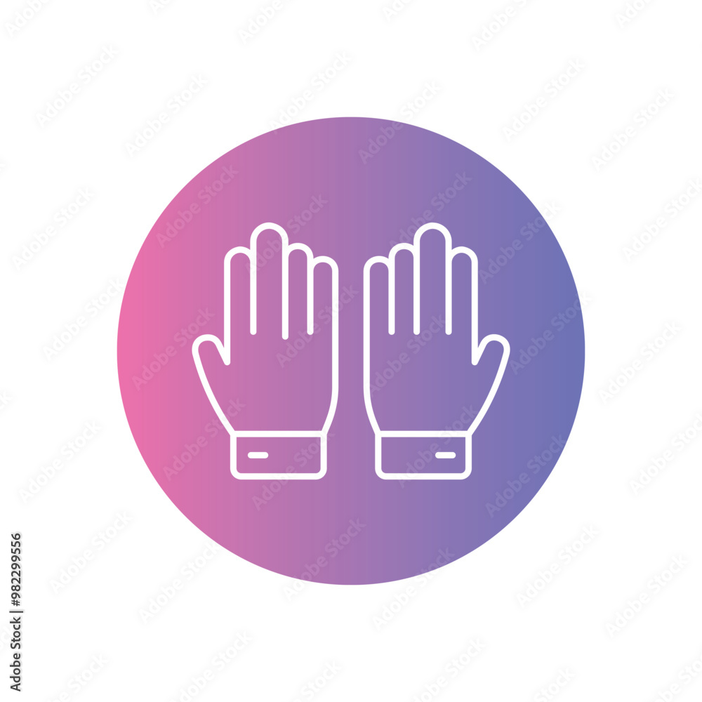Surgical Gloves vector icon stock illustration Surgical Gloves vector icon stock illustration