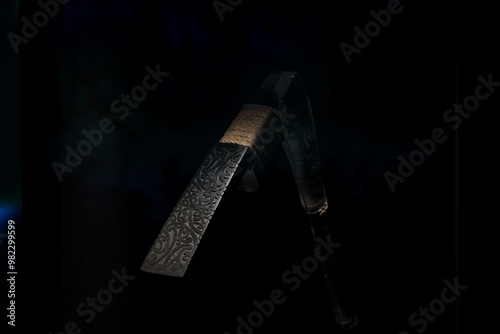 bulb on black background