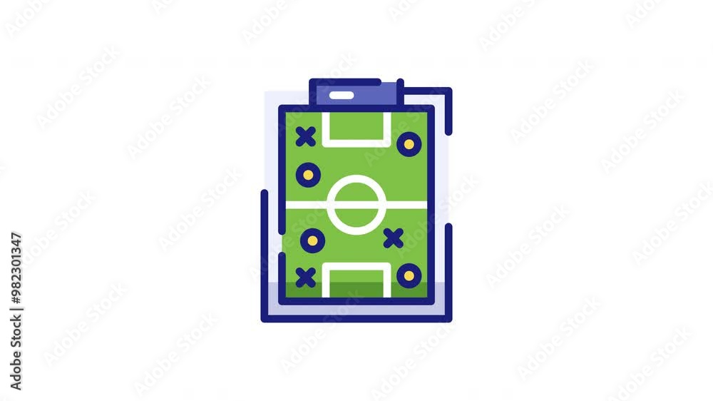Soccer Strategy Board with Tactics
