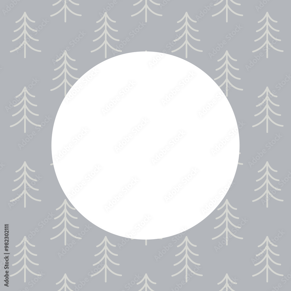 Obraz premium Christmas Trees Background Greeting Card