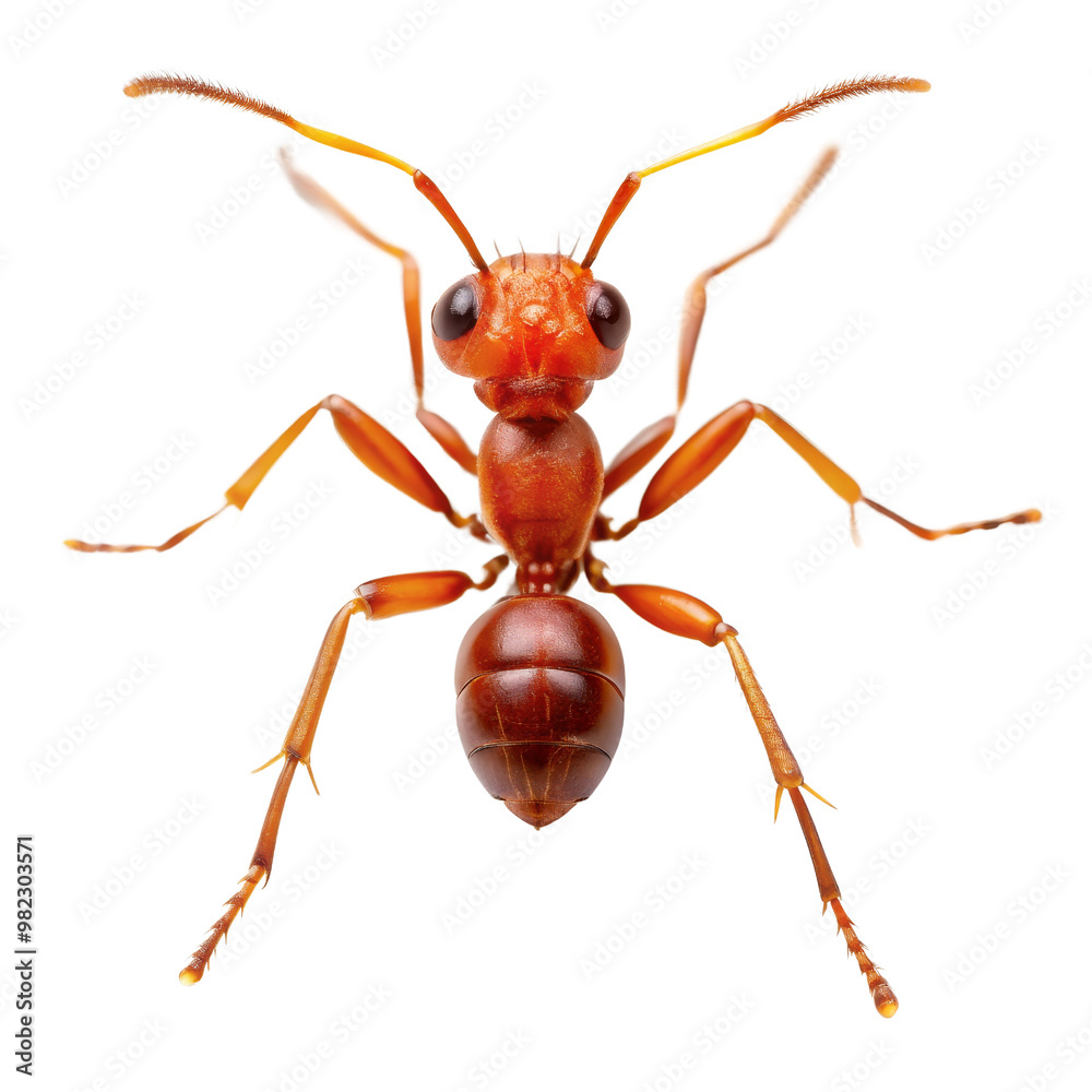Red Ant, Closeup, Macro Photography, Insect, Isolated on White Background. ant, macro photography, insects, nature Red Ant, Closeup, Macro Photography, Insect, Isolated on White Background. ant, macro photography, insects, nature