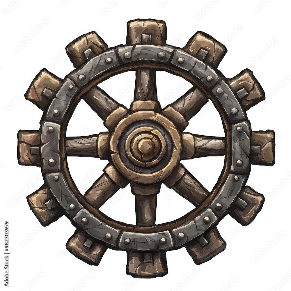 Obraz premium Hand-Drawn Vintage Gears