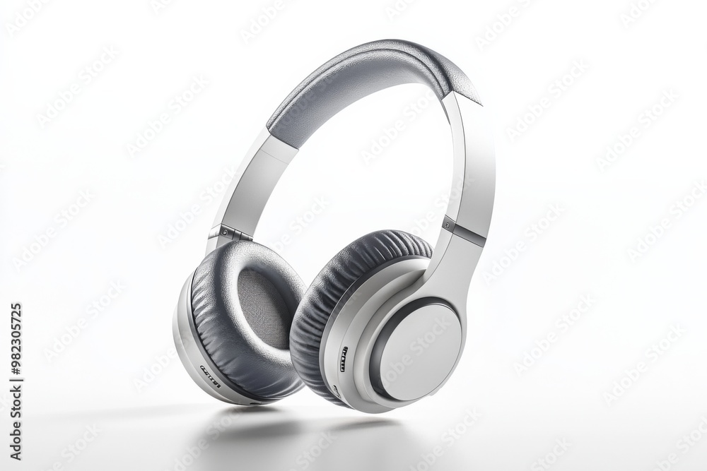Modern Wireless Headphone Mockup Isolated created with Generative AI Modern Wireless Headphone Mockup Isolated created with Generative AI