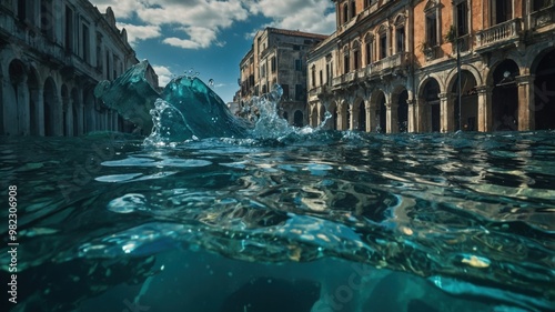 The sunken ruins of Atlantis offer a rare glimpse into a grand civilization now buried underwater