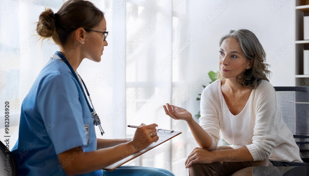 Doctor and Patient Engaging in a Supportive Consultation Doctor and Patient Engaging in a Supportive Consultation