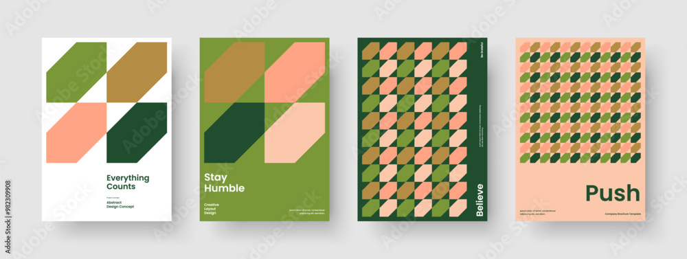 Fototapeta premium Modern Brochure Layout. Abstract Banner Template. Creative Book Cover Design. Business Presentation. Report. Flyer. Poster. Background. Portfolio. Catalog. Handbill. Journal. Notebook. Leaflet