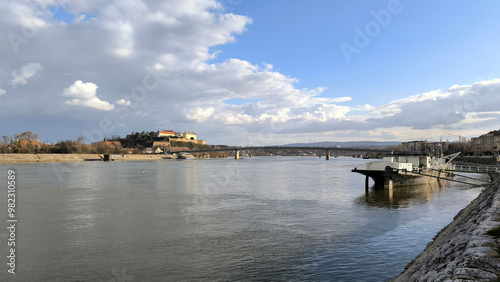 Wallpaper Mural Petrovaradin Fortress by the Danube river, in sunlight Torontodigital.ca