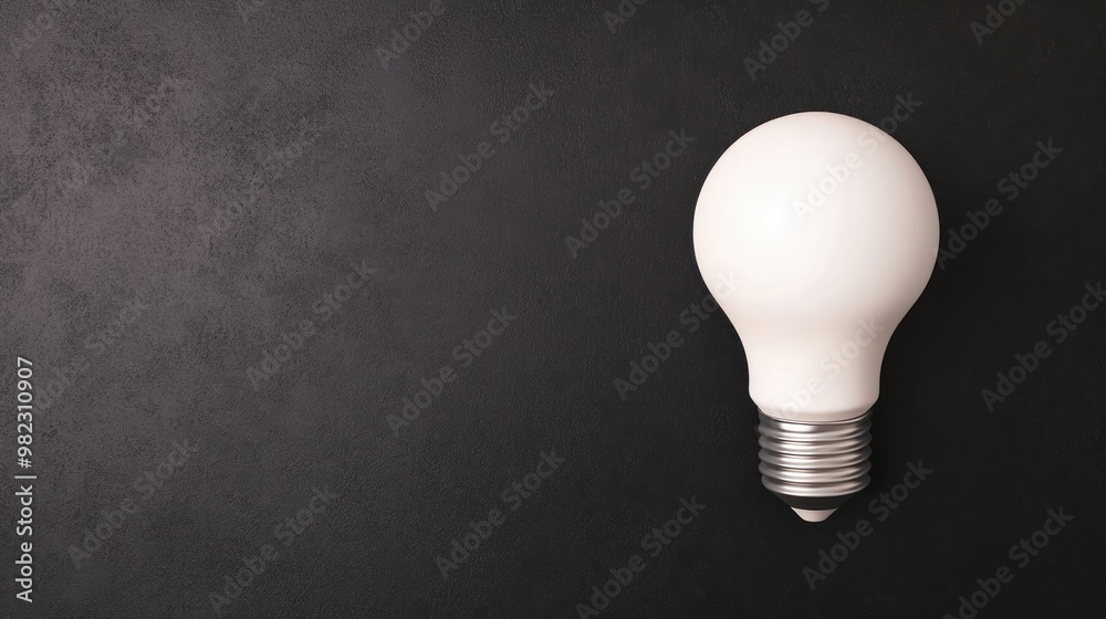 A minimalist image featuring a white light bulb against a dark background, symbolizing illumination and innovation. A minimalist image featuring a white light bulb against a dark background, symbolizing illumination and innovation.