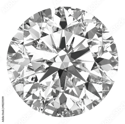 PNG Brilliant cut sparkling round diamond