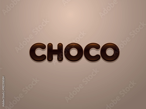 Chocolate Vector Text Effect	