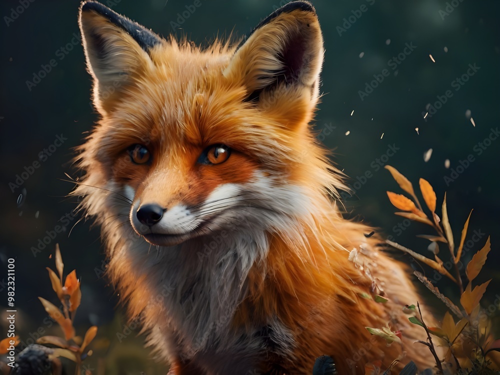 Fototapeta premium a red fox