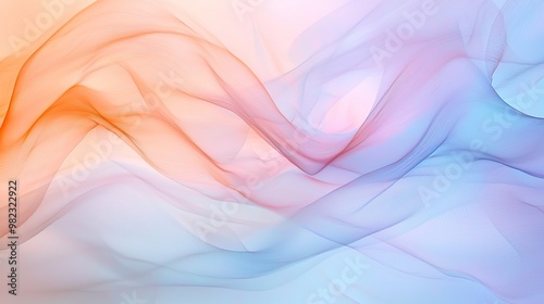 Abstract background with colorful, flowing fabric.