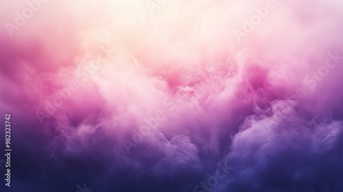 Dreamy Soft Clouds in Pink and Purple photo