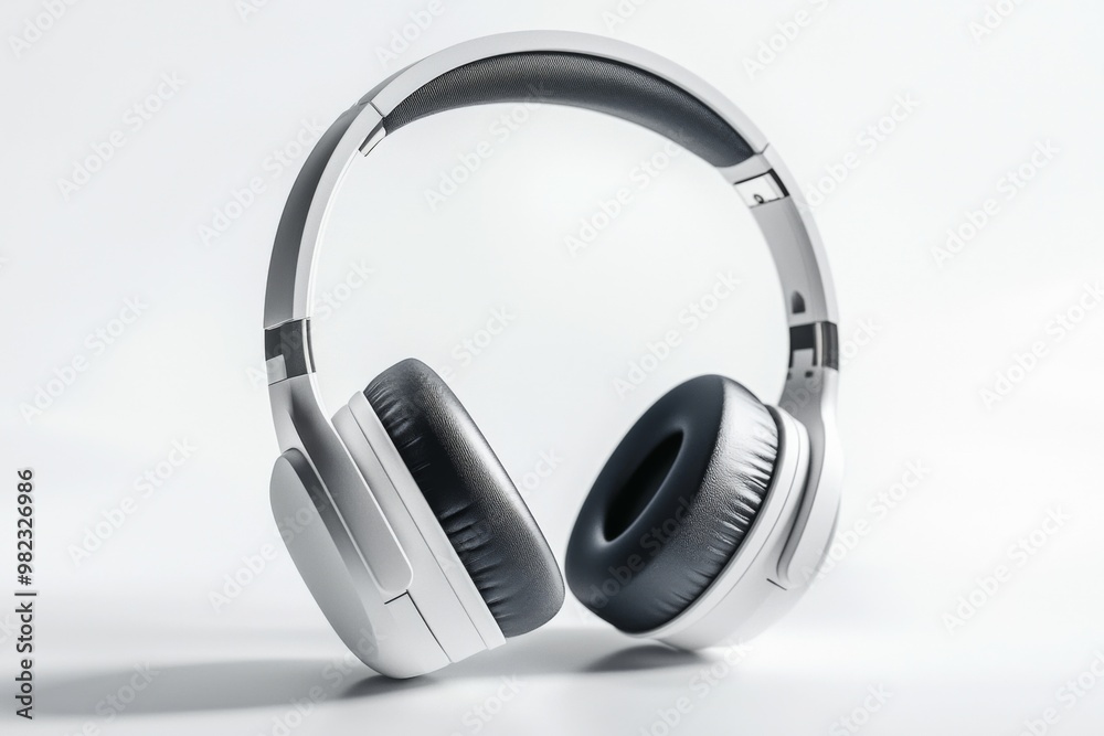 Modern Wireless Headphone Mockup Isolated created with Generative AI Modern Wireless Headphone Mockup Isolated created with Generative AI