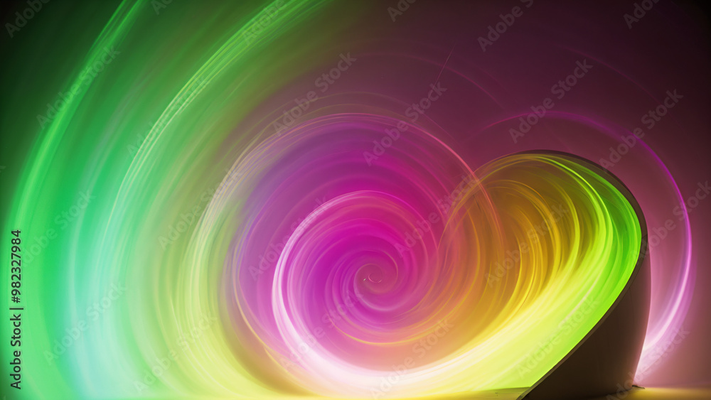 Obraz premium colorful light swirl painting
