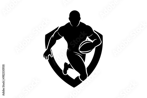 Football Players silhouettes vector.