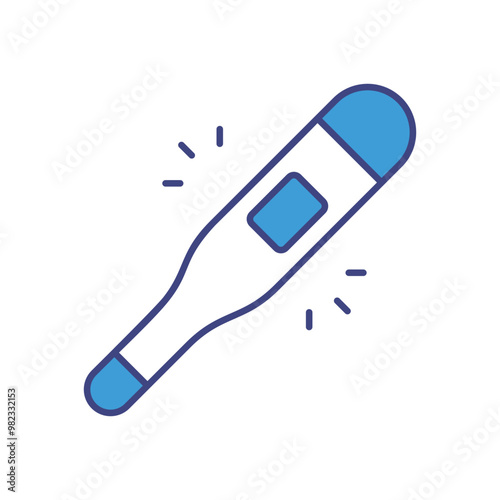 Thermometer vector icon stock illustration