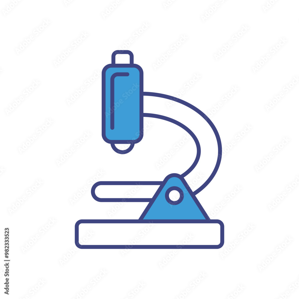 Microscope vector icon stock illustration Microscope vector icon stock illustration