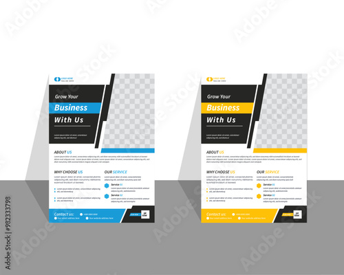 Business  multipurpose minimal official business advertising magazine flyer with creative corporate flyer design. Corporate & Business Flyer .

