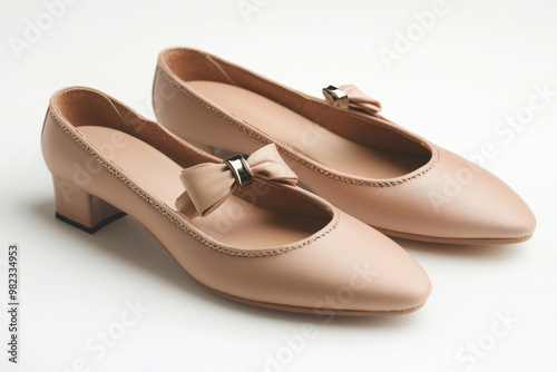 Ballet flats isolated on a white background