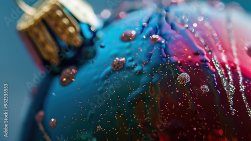 Closeup of a Christmas Ornament