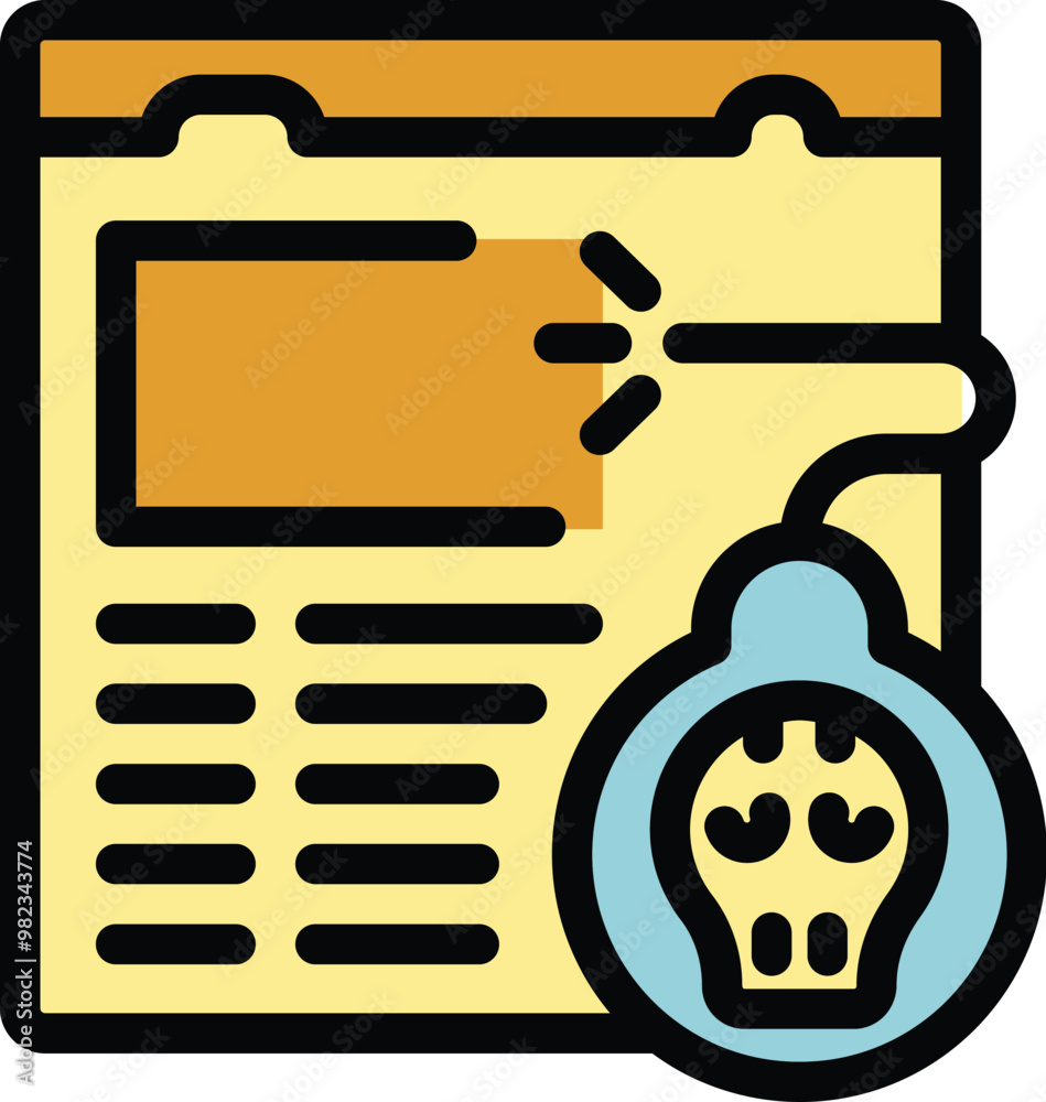 Bomb exploding a news website, a metaphor representing the spread of misinformation and fake news