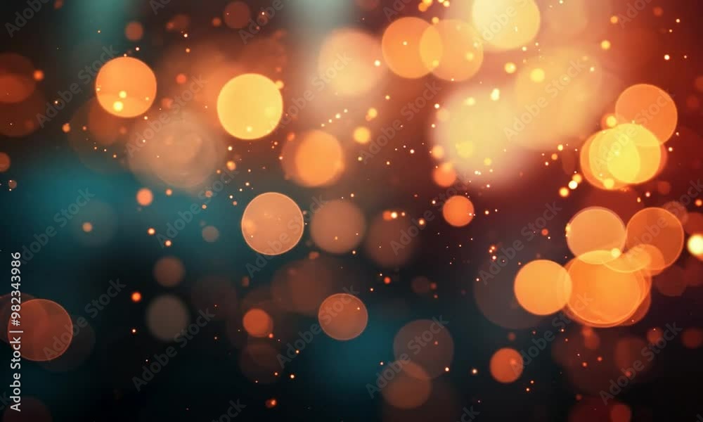 bokeh lights on dark, abstract background