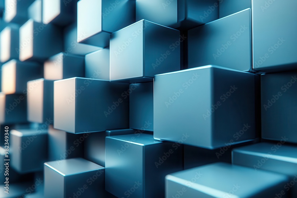 abstract 3d rendering of geometric cubes in space varying sizes and angles create depth and shadow forming a futuristic minimalist composition abstract 3d rendering of geometric cubes in space varying sizes and angles create depth and shadow forming a futuristic minimalist composition
