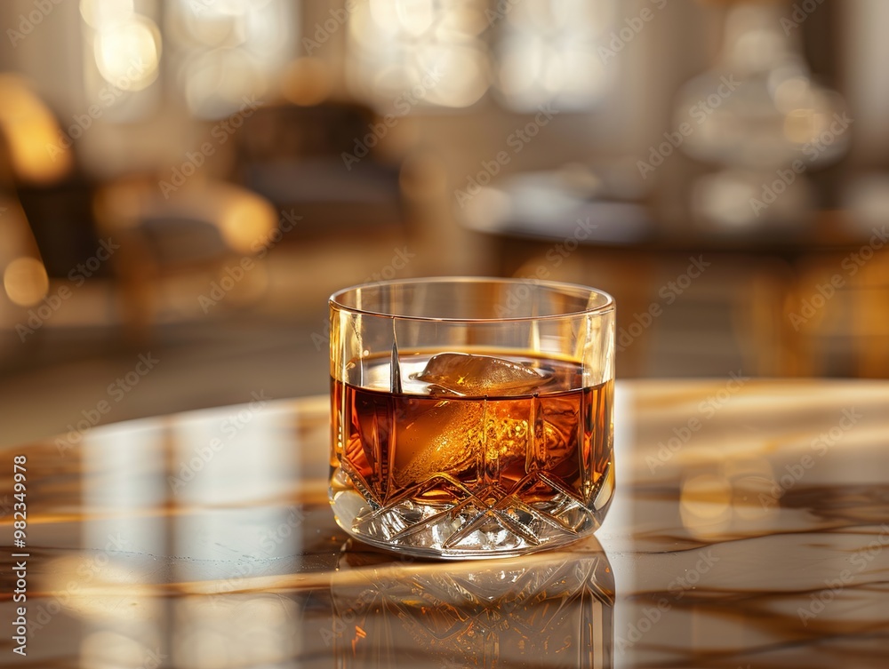 Whiskey on the Rocks: A Classic Cocktail in a Luxurious Setting Whiskey on the Rocks: A Classic Cocktail in a Luxurious Setting