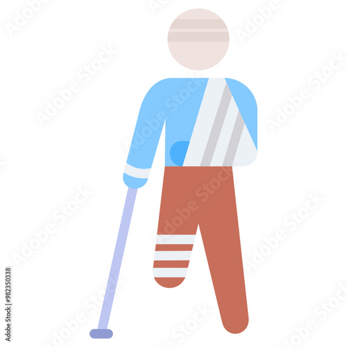 Broken Leg Icon