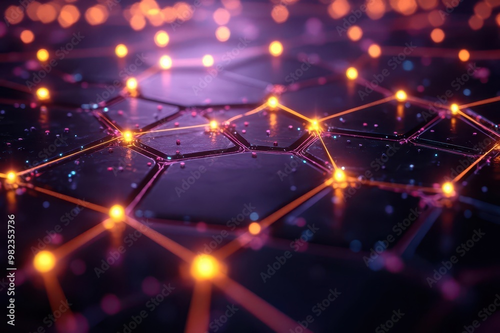 abstract visualization of artificial intelligence network featuring glowing nodes and interconnected lines futuristic color palette with deep blues and vibrant purples on black background abstract visualization of artificial intelligence network featuring glowing nodes and interconnected lines futuristic color palette with deep blues and vibrant purples on black background
