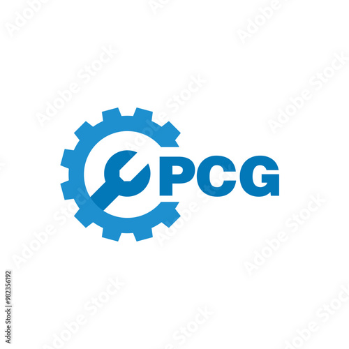 PCG letter logo design on white background. PCG logo. PCG creative initials letter Monogram logo icon concept. PCG letter design photo