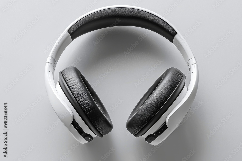 Modern Wireless Headphone Mockup Isolated created with Generative AI Modern Wireless Headphone Mockup Isolated created with Generative AI