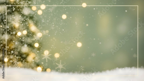 christmas tree with bokeh