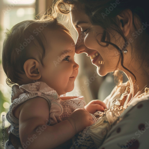 mother and child, Generative AI