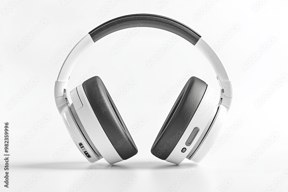 Modern Wireless Headphone Mockup Isolated created with Generative AI Modern Wireless Headphone Mockup Isolated created with Generative AI