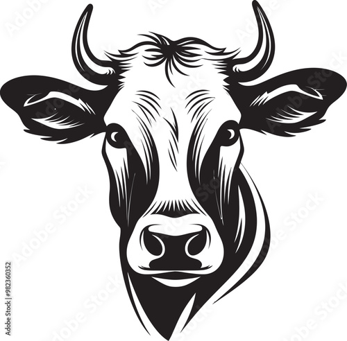 Cow in Space Suit Floating in Space