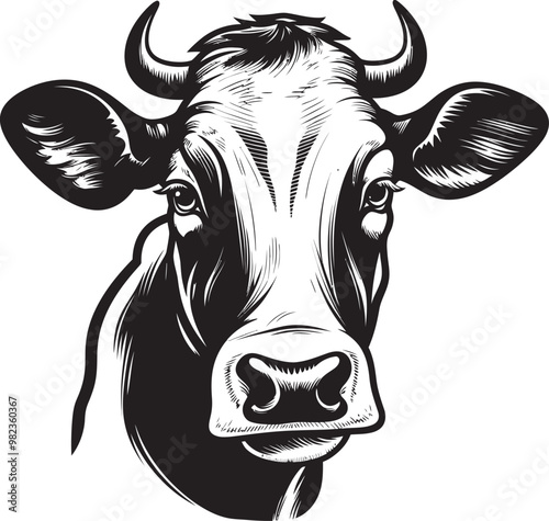Cow in Fantasy Landscape