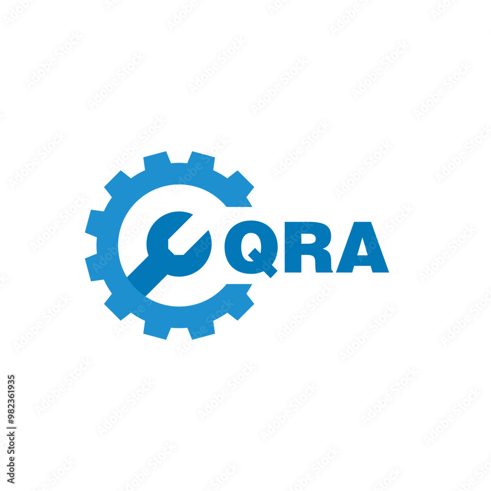 QRA letter logo design on white background. QRA logo. QRA creative initials letter Monogram logo icon concept. QRA letter design